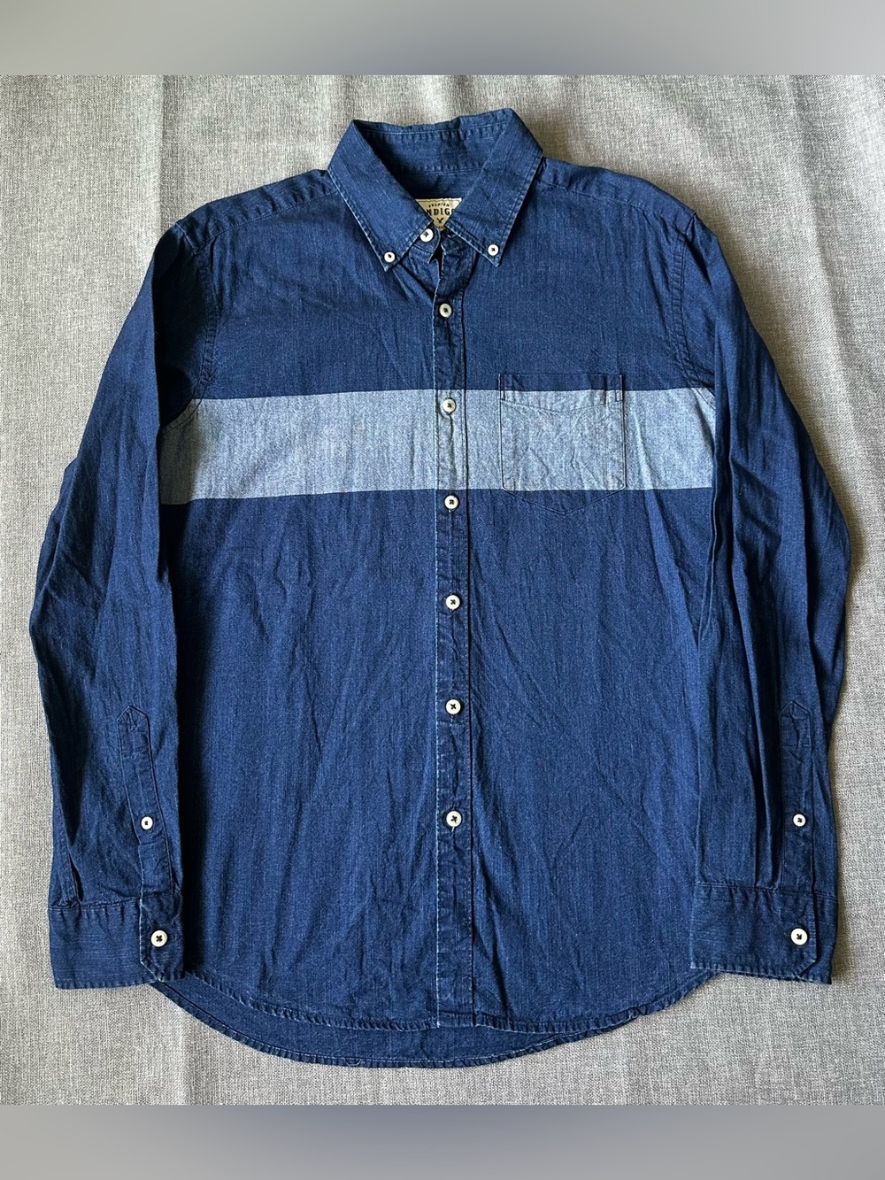 Men’s American Eagle Premium Indigo Denim Button Down Shirt